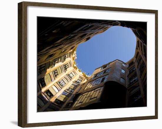 Casa Mila, UNESCO World Heritage Site, Barcelona, Catalonia, Spain, Europe-Ben Pipe-Framed Photographic Print