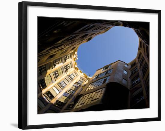 Casa Mila, UNESCO World Heritage Site, Barcelona, Catalonia, Spain, Europe-Ben Pipe-Framed Photographic Print