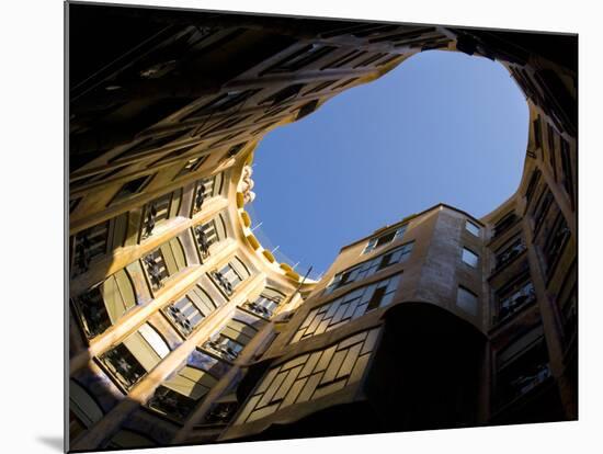 Casa Mila, UNESCO World Heritage Site, Barcelona, Catalonia, Spain, Europe-Ben Pipe-Mounted Photographic Print