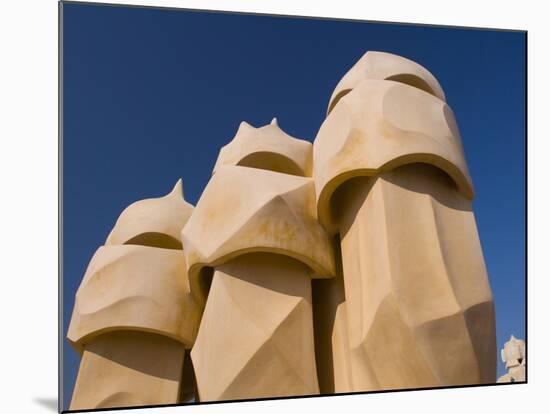 Casa Mila, UNESCO World Heritage Site, Barcelona, Catalonia, Spain, Europe-Ben Pipe-Mounted Photographic Print