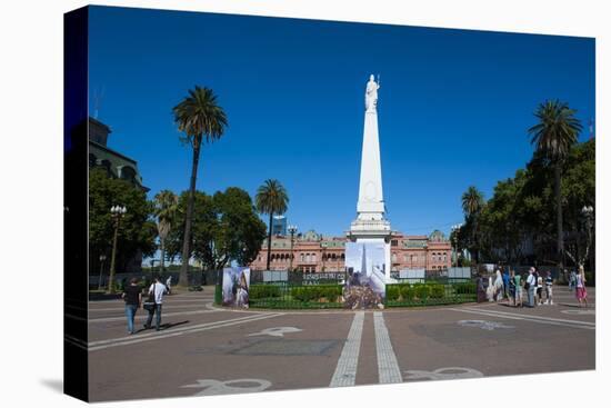 Casa Rosada (Pink House) (Casa De Gobierno) (Government House)-Michael Runkel-Stretched Canvas