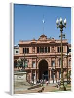 Casa Rosada Where Juan Peron Appeared on This Central Balcony, Plaza De Mayo-Robert Harding-Framed Photographic Print