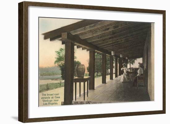 Casa Verdugo Veranda-null-Framed Art Print