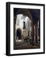 Casa Villa Courtyard, in Ospizi Civici Street, Parma-Candido Lopez-Framed Giclee Print