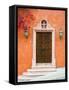 Casa With Bougainvillea, San Miguel, Guanajuato State, Mexico-Julie Eggers-Framed Stretched Canvas
