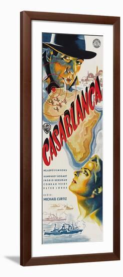 Casablanca, Czech Movie Poster, 1942-null-Framed Art Print