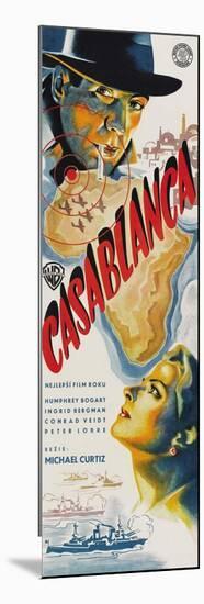 Casablanca, Czech Movie Poster, 1942-null-Mounted Premium Giclee Print