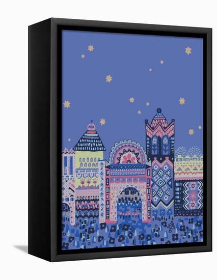 Casablanca Graphic-null-Framed Stretched Canvas