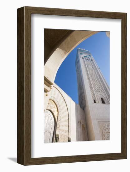 Casablanca, Morocco Exterior, Famous Hassan II Mosque-Bill Bachmann-Framed Photographic Print