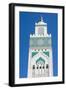 Casablanca, Morocco, Exterior Steeple Famous Hassan II Mosque-Bill Bachmann-Framed Premium Photographic Print