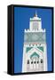 Casablanca, Morocco, Exterior Steeple Famous Hassan II Mosque-Bill Bachmann-Framed Stretched Canvas