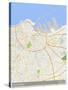 Casablanca, Morocco Map-null-Stretched Canvas