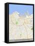 Casablanca, Morocco Map-null-Framed Stretched Canvas