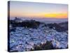 Casares at Sunset, Casares, Malaga Province, Andalusia, Spain-Doug Pearson-Stretched Canvas