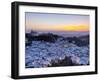 Casares at Sunset, Casares, Malaga Province, Andalusia, Spain-Doug Pearson-Framed Photographic Print