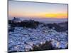 Casares at Sunset, Casares, Malaga Province, Andalusia, Spain-Doug Pearson-Mounted Photographic Print