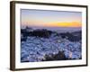 Casares at Sunset, Casares, Malaga Province, Andalusia, Spain-Doug Pearson-Framed Photographic Print
