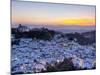 Casares at Sunset, Casares, Malaga Province, Andalusia, Spain-Doug Pearson-Mounted Photographic Print