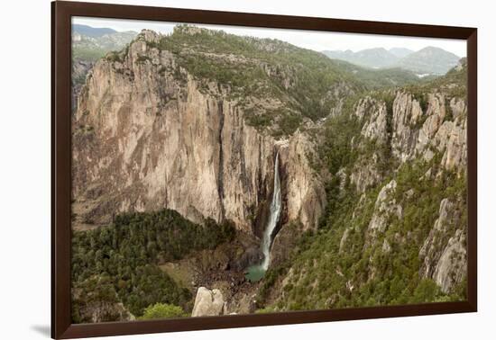 Cascada de Basaseachi, a 246m waterfall, Copper Canyon, Chihuahua, Mexico, North America-Tony Waltham-Framed Photographic Print