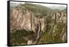 Cascada de Basaseachi, a 246m waterfall, Copper Canyon, Chihuahua, Mexico, North America-Tony Waltham-Framed Stretched Canvas