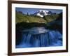 Cascade below Mt. Rainier, Mt. Rainier National Park, Washington, USA-Charles Gurche-Framed Photographic Print