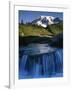 Cascade below Mt. Rainier, Mt. Rainier National Park, Washington, USA-Charles Gurche-Framed Photographic Print