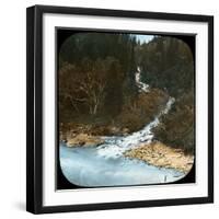 Cascade Below Sonamarg, Kashmir, India, Late 19th or Early 20th Century-null-Framed Giclee Print