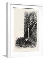 Cascade D'Enfer, the Pyrenees, France, 19th Century-null-Framed Giclee Print