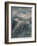 Cascade de la Folie, Chamoni, 1849, by John Ruskin, watercolor painting.-John Ruskin-Framed Art Print