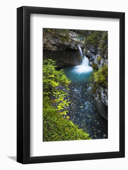 Cascade in Johnston Canyon, Banff National Park, Alberta, Canada-Russ Bishop-Framed Photographic Print