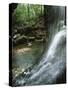 cascade, Indian Canyon, Buffalo National River, Arkansas, USA-Charles Gurche-Stretched Canvas