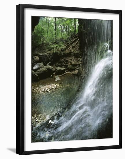 cascade, Indian Canyon, Buffalo National River, Arkansas, USA-Charles Gurche-Framed Premium Photographic Print