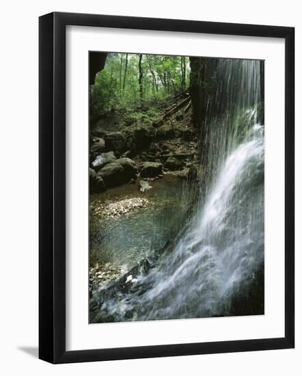 cascade, Indian Canyon, Buffalo National River, Arkansas, USA-Charles Gurche-Framed Photographic Print