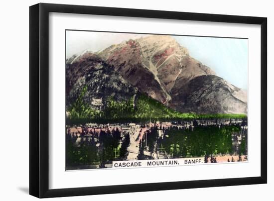 Cascade Mountain, Banff, Alberta, Canada, C1920S-null-Framed Giclee Print