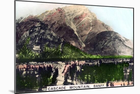 Cascade Mountain, Banff, Alberta, Canada, C1920S-null-Mounted Giclee Print