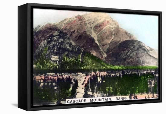 Cascade Mountain, Banff, Alberta, Canada, C1920S-null-Framed Stretched Canvas