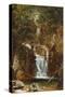 Cascade Near Lake George-Robert Blum-Stretched Canvas