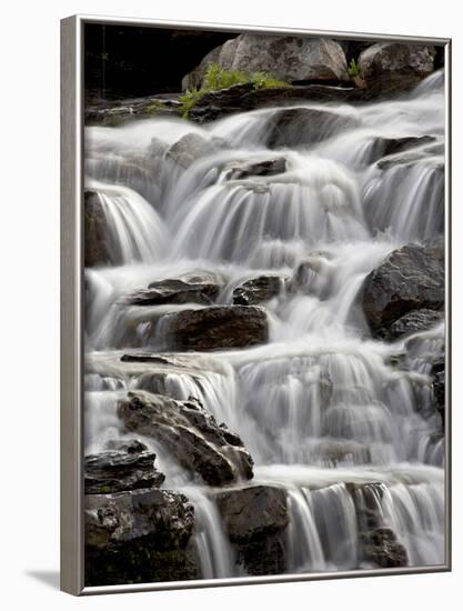 Cascade Near Logan Pass, Glacier National Park, Montana, USA-James Hager-Framed Photographic Print