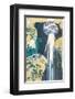 Cascade of Amida, Province of Kiso, c.1830-Katsushika Hokusai-Framed Premium Giclee Print