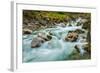 Cascade of Kuhfluchtwasserfall. Long Exposure for Motion Blur. Farchant, Garmisch-Partenkirchen, Ba-f9photos-Framed Photographic Print