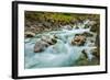 Cascade of Kuhfluchtwasserfall. Long Exposure for Motion Blur. Farchant, Garmisch-Partenkirchen, Ba-f9photos-Framed Photographic Print