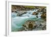 Cascade of Kuhfluchtwasserfall. Long Exposure for Motion Blur. Farchant, Garmisch-Partenkirchen, Ba-f9photos-Framed Photographic Print