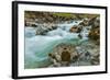 Cascade of Kuhfluchtwasserfall. Long Exposure for Motion Blur. Farchant, Garmisch-Partenkirchen, Ba-f9photos-Framed Photographic Print