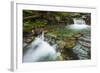 Cascade on Baring Creek, Glacier National Park, Montana, Usa-Russ Bishop-Framed Photographic Print