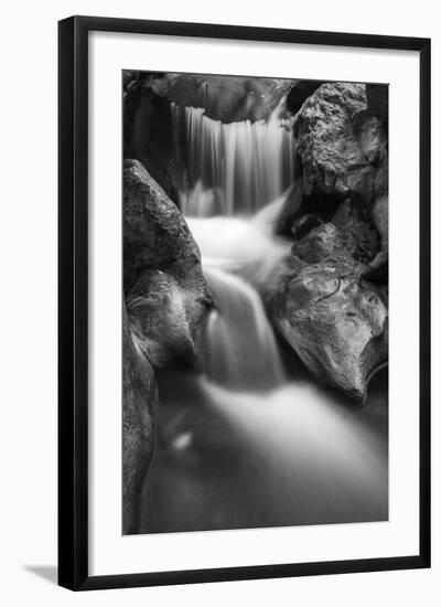 Cascade on Hare Creek, Limekiln State Park, Big Sur, California, Usa-Russ Bishop-Framed Photographic Print