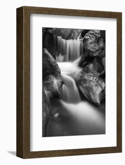 Cascade on Hare Creek, Limekiln State Park, Big Sur, California, Usa-Russ Bishop-Framed Photographic Print