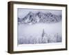 Cascade Range, Mt. Si after snowfall, King County, Washington, USA-Charles Gurche-Framed Premium Photographic Print