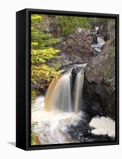 Cascade River State Park, Lutsen, Minnesota, USA-Peter Hawkins-Framed Stretched Canvas