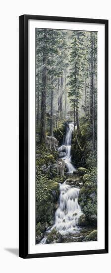 Cascade Wolves-Jeff Tift-Framed Premium Giclee Print