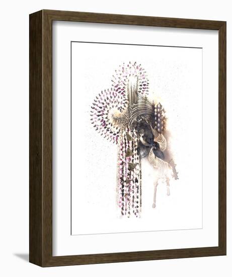 Cascade-Kiran Patel-Framed Art Print